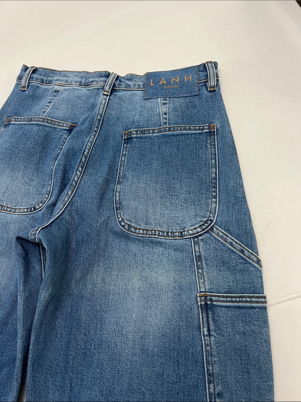 LANHTROPY ambar denim Barrel pant jeans in washed indigo Size Medium - Picture 9 of 16